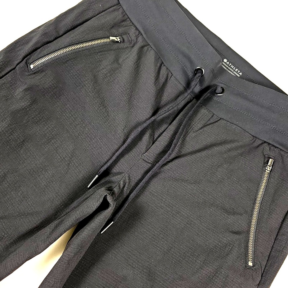 Athleta Trekkie North Jogger Pants Womens Size 10 Tall Black Stretch Hiking